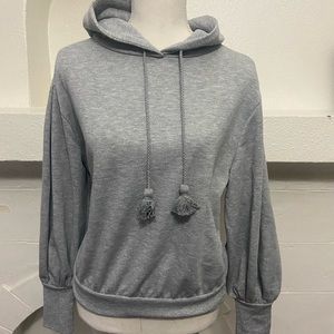 NWT Express Gray Shimmer hoodie small